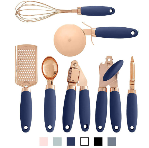 7-Piece Rose Gold Kitchen Gadget Set | Stainless Steel