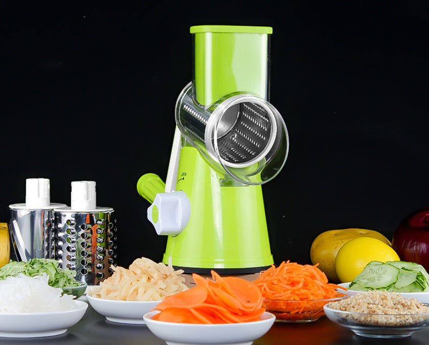 3-in-1 Rotary Vegetable Slicer & Grater