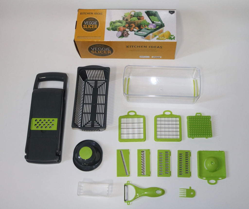 8-Blade Vegetable Cutter & Slicer Set | Stainless Steel
