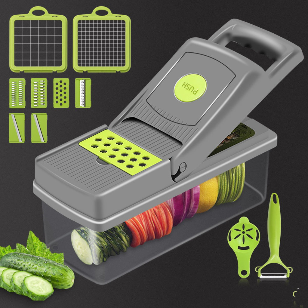 8-Blade Vegetable Cutter & Slicer Set | Stainless Steel