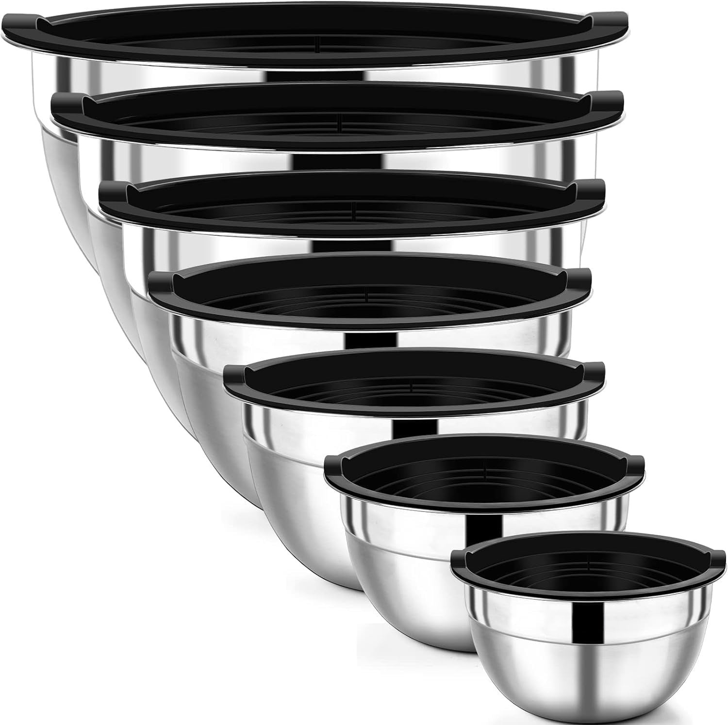 Stainless Steel Mixing Bowl Set with Lid