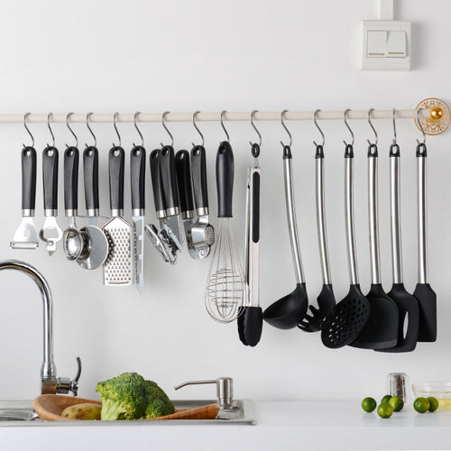 16-Piece Silicone & Stainless Steel Kitchen Utensil Set