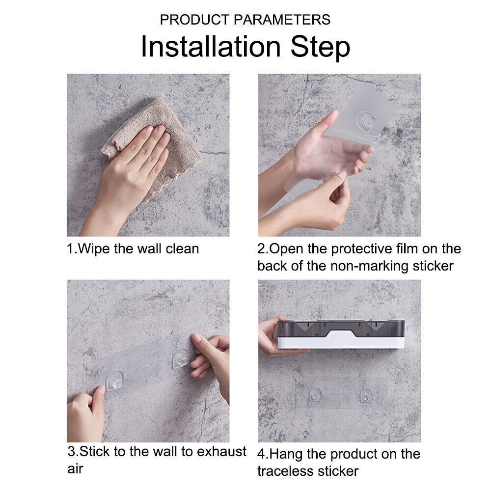 Self-Adhesive Shower Caddy Shelf – No-Drill
