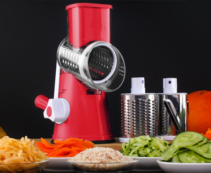 3-in-1 Rotary Vegetable Slicer & Grater