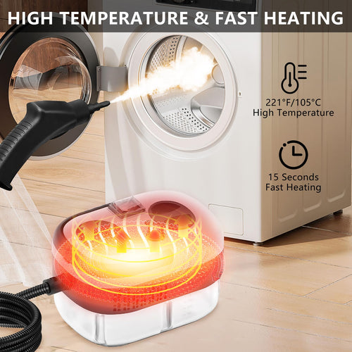 2500W Handheld Steam Cleaner Attachments