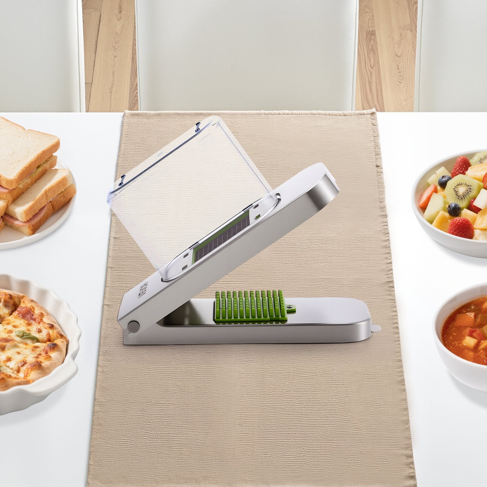 3-Blade Vegetable Chopper & Dicer with Storage