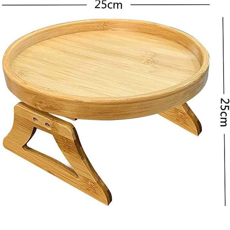 Folding Wooden Sofa Armrest Tray – Bamboo