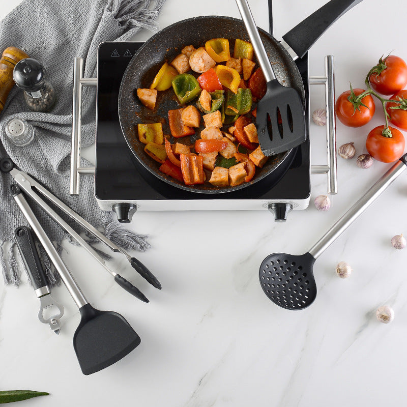 16-Piece Silicone & Stainless Steel Kitchen Utensil Set