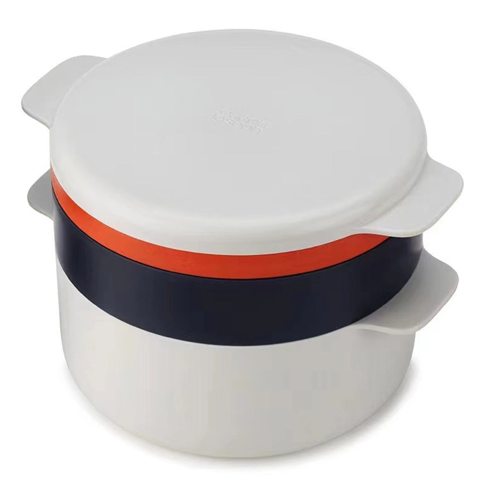 Microwave Steamer Container | Food-Grade PP | Non-Stick