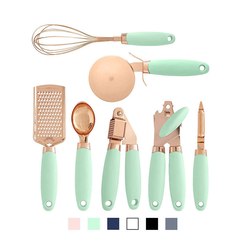 7-Piece Rose Gold Kitchen Gadget Set | Stainless Steel