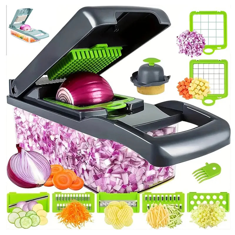 Multi-Function Vegetable Chopper & Mandoline Slicer