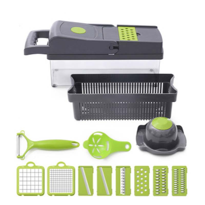 8-Blade Vegetable Cutter & Slicer Set | Stainless Steel