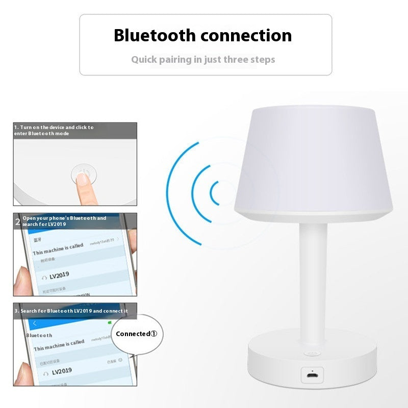 2-in-1 Touch Control Bedside Lamp & Bluetooth Speaker