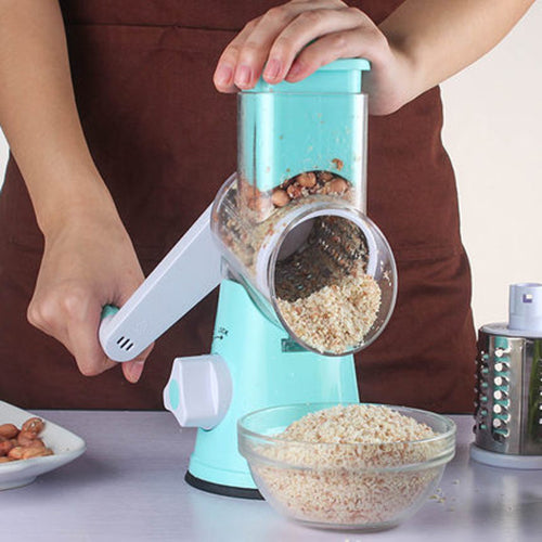 3-in-1 Rotary Vegetable Slicer & Grater
