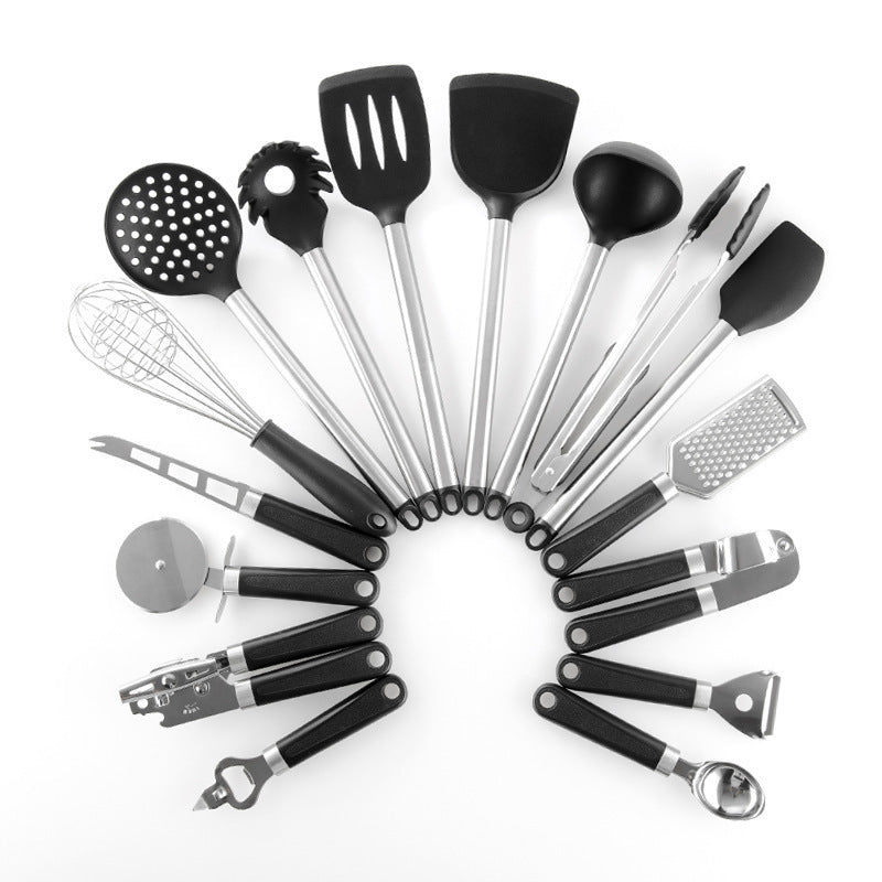 16-Piece Silicone & Stainless Steel Kitchen Utensil Set