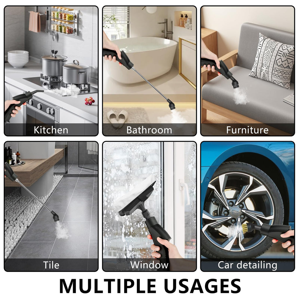 2500W Handheld Steam Cleaner Attachments