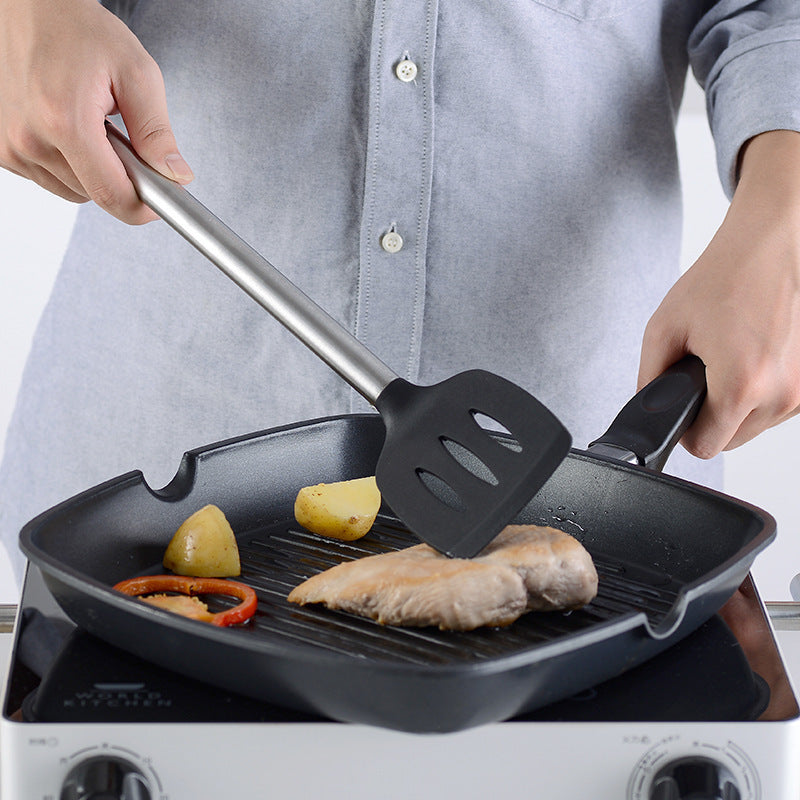 16-Piece Silicone & Stainless Steel Kitchen Utensil Set
