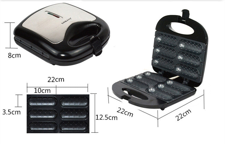 6-Slot Electric Hot Dog & Sausage Maker